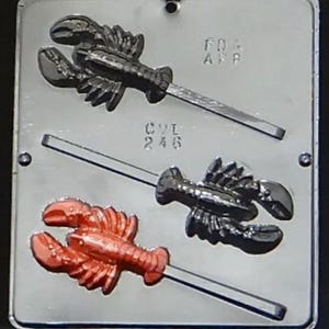 Lobster Lollipop Chocolate Candy Mold 246
