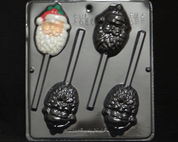 Christmas Mould Santa Face Chocolate Sucker or Chocolate Pop Mould Large 