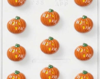 Pumpkin Jack O Lantern Chocolate Candy Mold Halloween 935