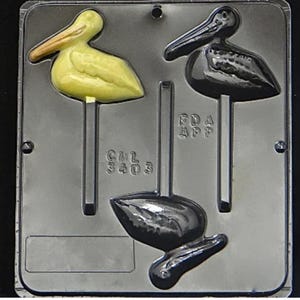 Pelican Lollipop Chocolate Candy Mold 3403