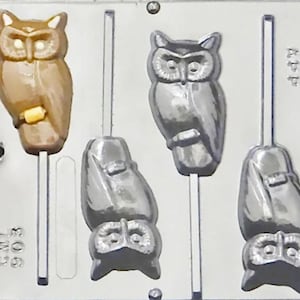 Owl Lollipop Chocolate Candy Mold 903 Halloween