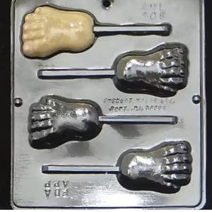 Foot Lollipop Chocolate Candy Mold 208