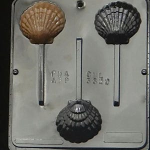 Sea Shell Lollipop Chocolate Candy Mold 3322