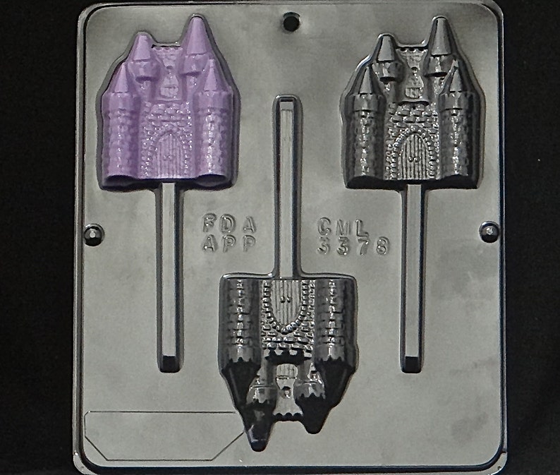 Castle Lollipop Chocolate Candy Mold 3378 Etsy