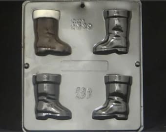 Santa Boot Assembly Chocolate Candy Mold Christmas 2005
