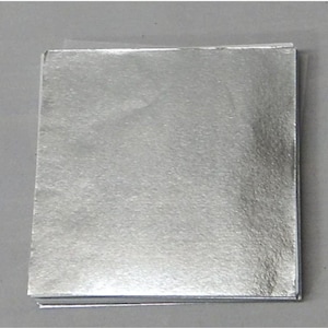 Silver Candy Foil Wrappers Confectionery Foil 125 or 500 count assorted sizes