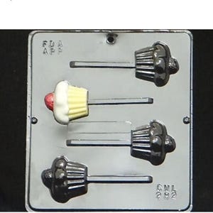 Cupcake Lollipop Chocolate Candy Mold 282