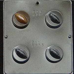 Football Cookie Sandwich Chocolate Candy Mold 1635