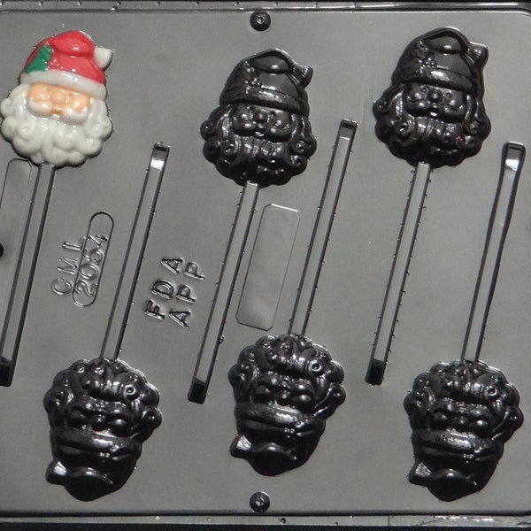 Moule à Bonbons au Chocolat Sucette Pop Père Noël 2054