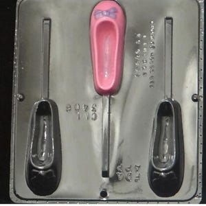 Ballet Slipper Lollipop Chocolate Candy Mold 3406