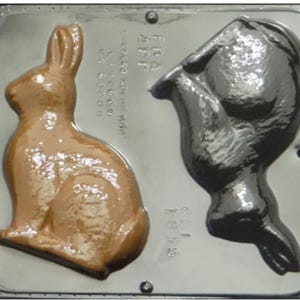 6 1/4&quot; Bunny Assembly Chocolate Candy Mold Easter 1835