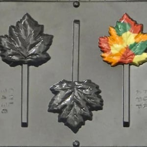 Fall Leaf / Autumn Leaf / Maple Leaf Lollipop Chocolate Candy Mold 3436