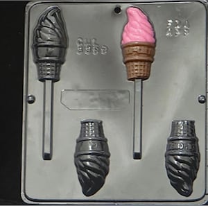 Soft Serve Eistüte Lollipop Schokoladenform 3399