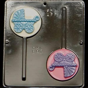Baby Carriage Lollipop Chocolate Candy Mold Baby Shower 698