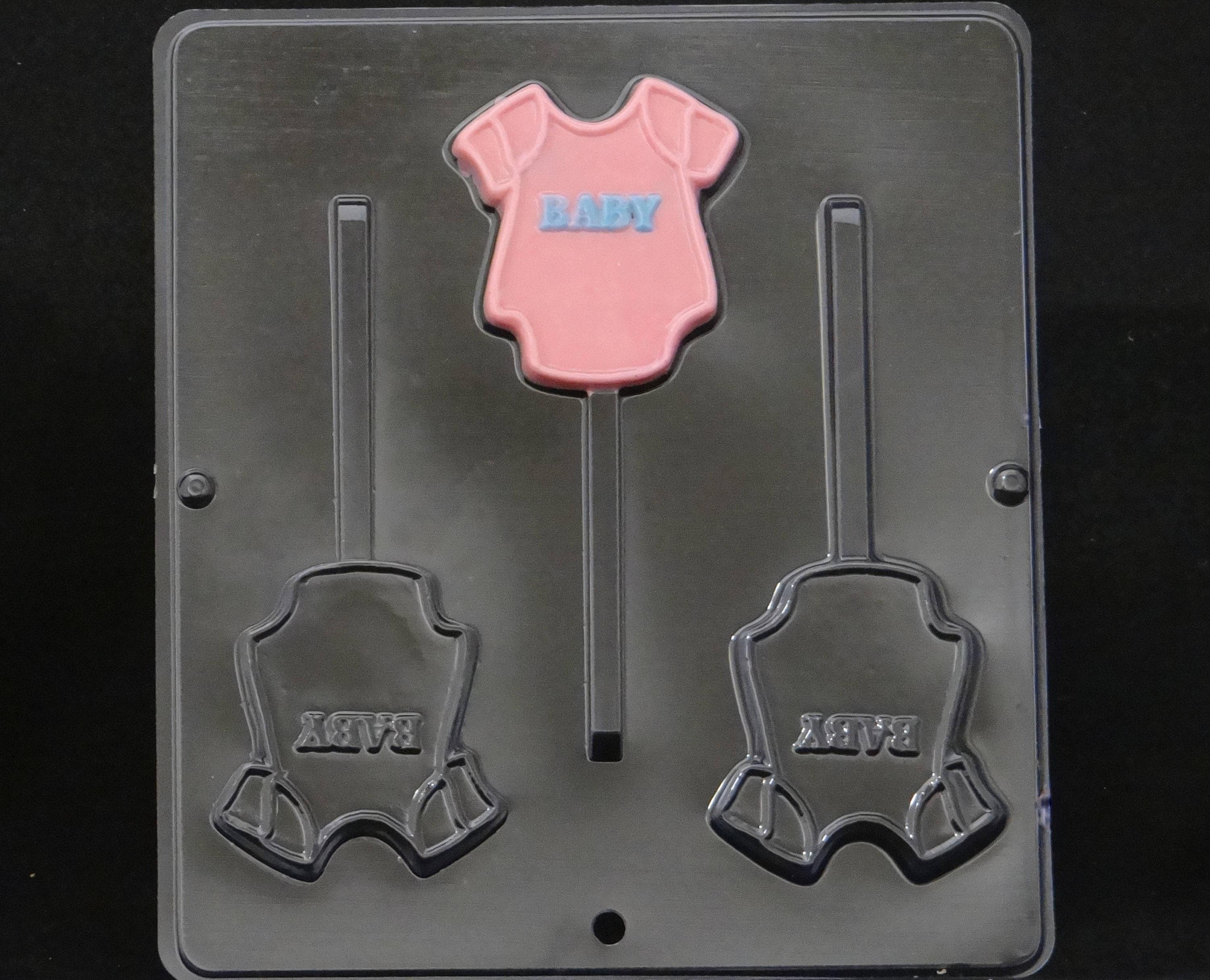 Baby Onesie Lollipop Chocolate Candy Mold Shower Favor 50