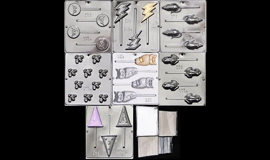 Harry Potter Chocolate Mold Kit Includes 7 Molds 100 Bags