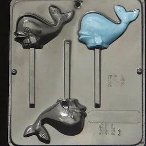 Whale Lollipop Chocolate Candy Mold 3321