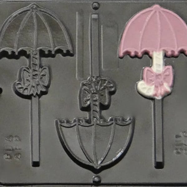 Umbrella Lollipop Chocolate Candy Mold Baby Shower 666