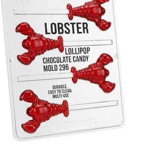 Moule à bonbons au chocolat sucette homard 296