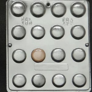Small Discs Circles Candy Mold for Chocolate Candy Making 160