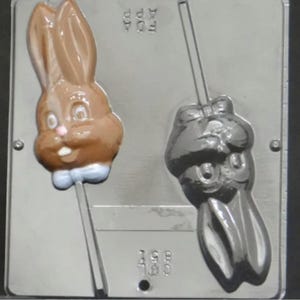 Easter Bunny Face Lollipop Chocolate Candy Mold Easter 851