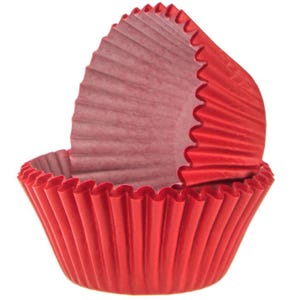 Red Baking Cups Standard Size 100 Count