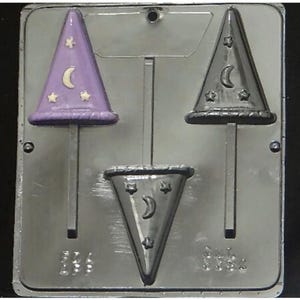 Wizard's Hat Lollipop Chocolate Candy Mold 3397