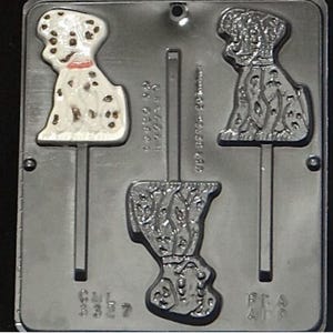 Dalmatian Lollipop Chocolate Candy Mold 3327
