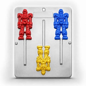 ロボットロリポップチョコレートキャンディモールド 288