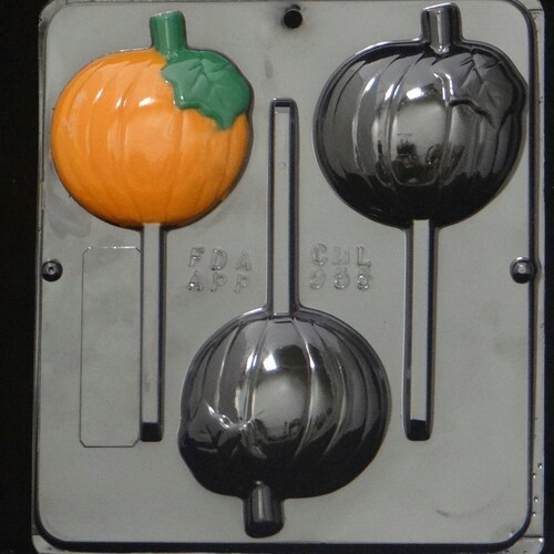 Skull Lollipop Chocolate Candy Mold Halloween 906 Etsy