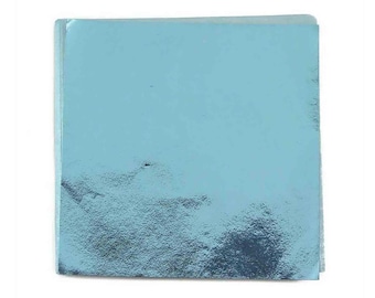 Light Blue Candy Foil Wrappers Confectionery Foil 125 or 500 count assorted sizes