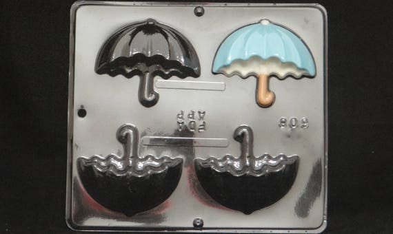 Umbrella Side View Chocolate Candy Mold Baby Shower  608 NEW 