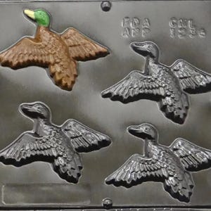 Duck in Flight Chocolate Candy Mold 1234