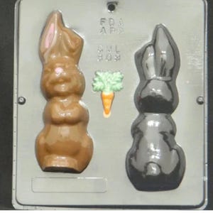 6 3/4&quot; Easter Bunny Assembly Chocolate Candy Mold Easter 809