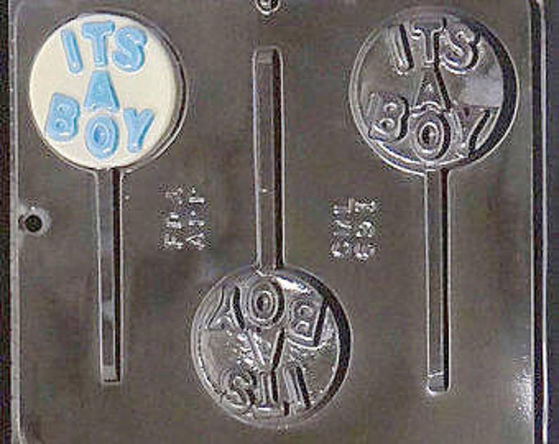 It S A Boy Lollipop Chocolate Candy Mold Baby Shower 691