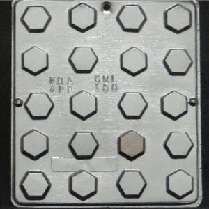 Hexagon Piece Candy Mold for Chocolate Candy Making 150