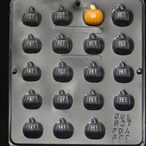 Pumpkin Bite Size Chocolate Candy Mold Halloween 927