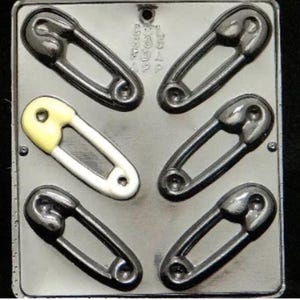 Diaper Pin Chocolate Candy Mold Baby Shower 655