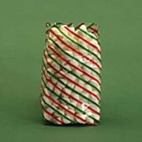 Christmas Striped Cellophane Bags, Great for Holidays! Qty 25