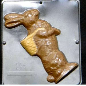 8 1/2&quot; Easter Bunny Facing Right Chocolate Candy Mold Easter 807
