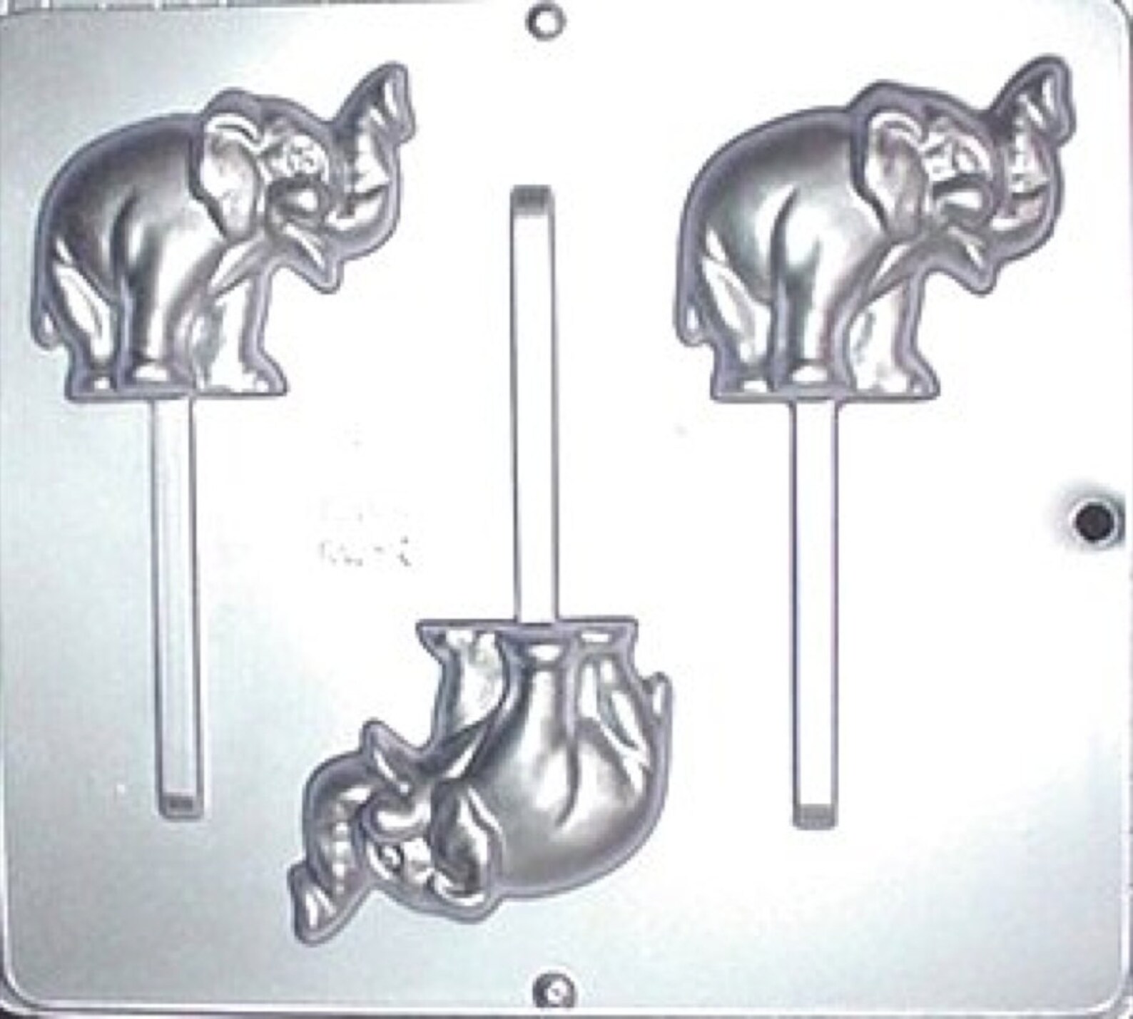Elephant Lollipop Chocolate Candy Mold 3421 Etsy