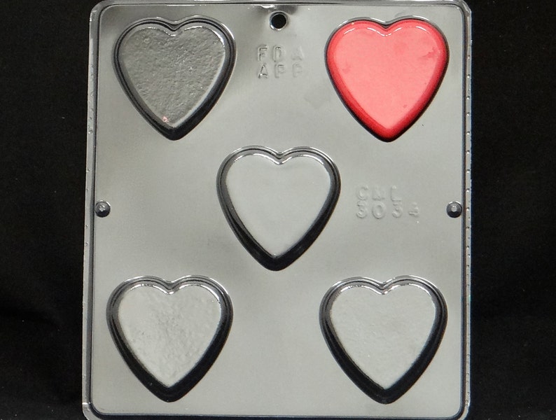Plain Heart Chocolate Candy Mold Valentines Day / Wedding / Etsy