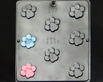 Paw Print Chocolate Candy Mold Baby Shower Blue's Clues Theme 1338