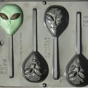 Alien Lollipop Chocolate Candy Mold 3376