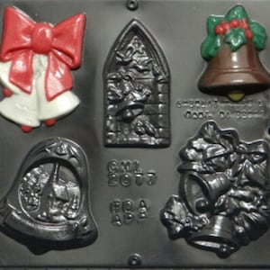 Christmas Bell Assortment Chocolate Candy Mold Christmas 2077