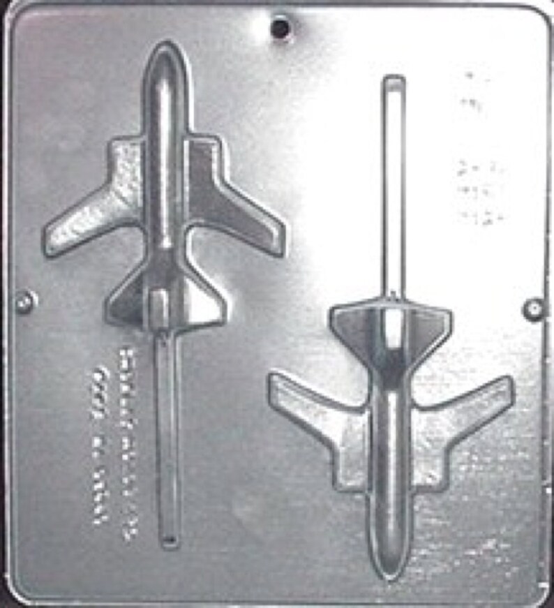 Jet Plane Lollipop Chocolate Candy Mold 265 Etsy