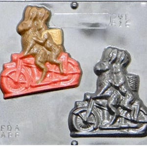 Motorcycle Easter Bunnies Chocolate Candy Mold Easter 815