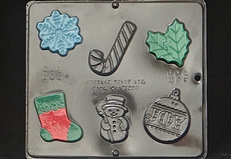 Christmas Assortment Chocolate Candy Mold Christmas 2024 Etsy