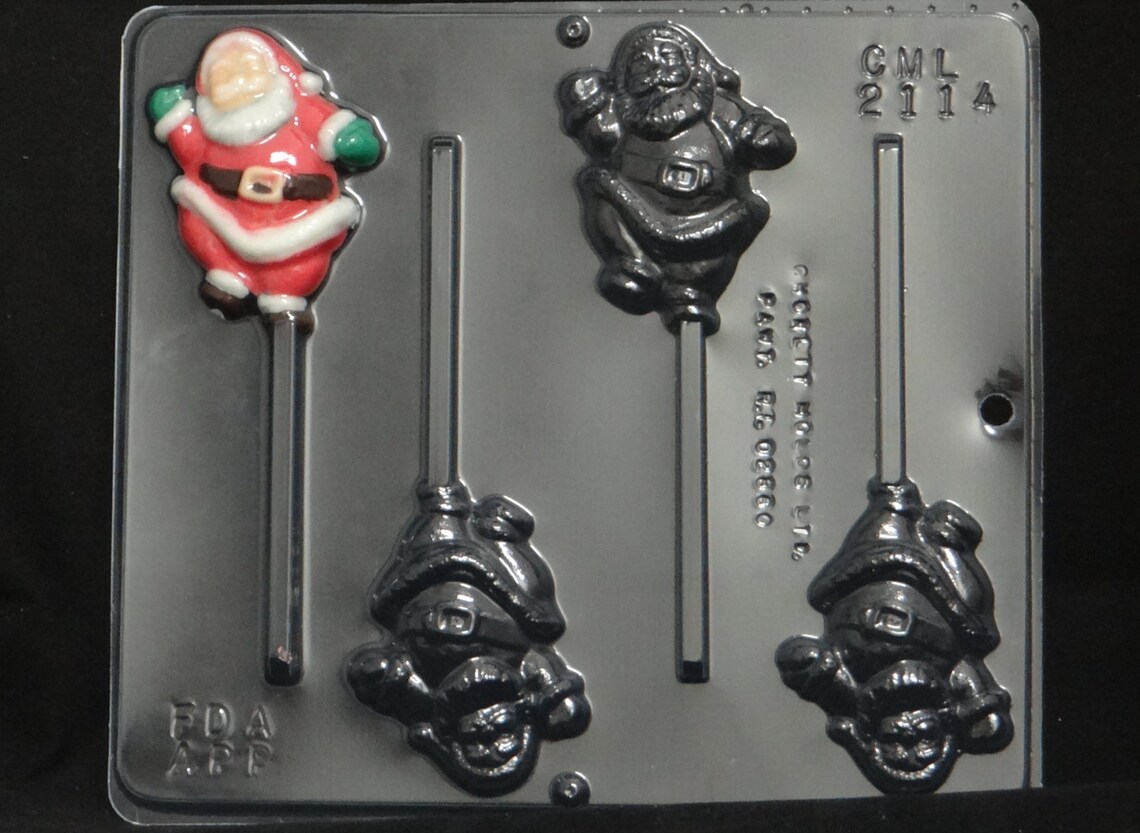 Santa's Boot Facing Right Chocolate Candy Clear Plastic Mold Christmas