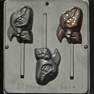 Shark Lollipop Chocolate Candy Mold 3357
